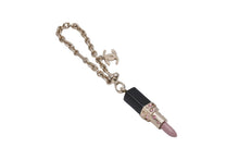 Load image into Gallery viewer, CHANEL シャネル キーチャーム ココマーク リップスティック ストーン 08A 2008年秋 ブラック ピンク ゴールド 16g 美品 中古 54847