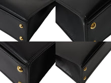 Load image into Gallery viewer, 極美品 エルメス HERMES ミニミニ ケリー 15 黒 ブラック ゴールド金具 ボックスカーフ 外縫 2WAY ショルダーバッグ 中古 54853