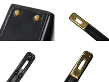 Load image into Gallery viewer, 極美品 エルメス HERMES ミニミニ ケリー 15 黒 ブラック ゴールド金具 ボックスカーフ 外縫 2WAY ショルダーバッグ 中古 54853