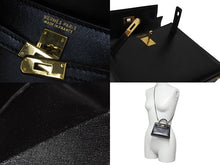 Load image into Gallery viewer, 極美品 エルメス HERMES ミニミニ ケリー 15 黒 ブラック ゴールド金具 ボックスカーフ 外縫 2WAY ショルダーバッグ 中古 54853