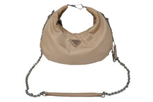 Load image into Gallery viewer, 極美品 PRADA プラダ ショルダーバッグ Re Edition 2006 2WAY 三角ロゴ カメオ ベージュ ナイロン 1BH172 シルバー金具 中古 54859