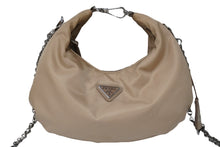 Load image into Gallery viewer, 極美品 PRADA プラダ ショルダーバッグ Re Edition 2006 2WAY 三角ロゴ カメオ ベージュ ナイロン 1BH172 シルバー金具 中古 54859