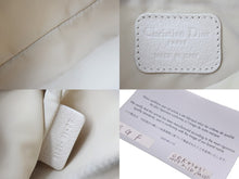 Load image into Gallery viewer, Christian Dior クリスチャンディオール ハンドバッグ ポーチ 00-LU-1018 ベージュ シルバー金具 美品 中古 54866