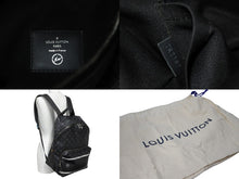 画像をギャラリービューアに読み込む, LOUIS VUITTON ルイヴィトン リュック 藤原ヒロシ フラグメント M43408 アポロ ブラック モノグラムエクリプス 良品 中古 54868