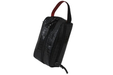Load image into Gallery viewer, Christian Louboutin クリスチャンルブタン クラッチバッグ ブラスター クロコ ブラック レッド カーフ 1215079 美品 中古 54873