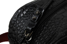 Load image into Gallery viewer, Christian Louboutin クリスチャンルブタン クラッチバッグ ブラスター クロコ ブラック レッド カーフ 1215079 美品 中古 54873