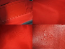 Load image into Gallery viewer, Christian Louboutin クリスチャンルブタン クラッチバッグ ブラスター クロコ ブラック レッド カーフ 1215079 美品 中古 54873