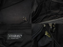画像をギャラリービューアに読み込む, CHANEL シャネル パリビアリッツ ワンショルダーバッグ 11番台 キャンバス レザー A34205 ブラック シルバー金具 美品 中古 54879