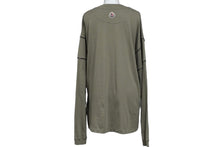 Load image into Gallery viewer, MONCLER モンクレール 長袖Ｔシャツ サイドロゴ カーキ サイズXS H19018D00006 829H8 美品 中古 54892
