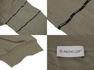 MONCLER モンクレール 長袖Ｔシャツ サイドロゴ カーキ サイズXS H19018D00006 829H8 美品 中古 54892