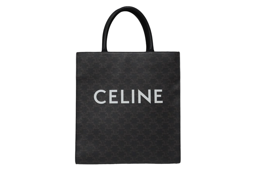 CELINE セリーヌ バーティカルカバ ハンドバッグ ブラウン 191542BZK.04LU キャンバス カーフスキン 良品 中古 54899 –  Casanova Vintage