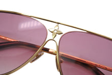 画像をギャラリービューアに読み込む, 極美品 LOUIS VUITTON ルイヴィトン サングラス LV スター・パイロット 61□１０ Z1868U ゴールド金具 中古 54900
