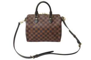 極美品 LOUIS VUITTON ルイヴィトン ハンドバッグ N41368 スピーディバンドリエール25 ダミエ エベヌ ゴールド金具 中古  54903 – Casanova Vintage