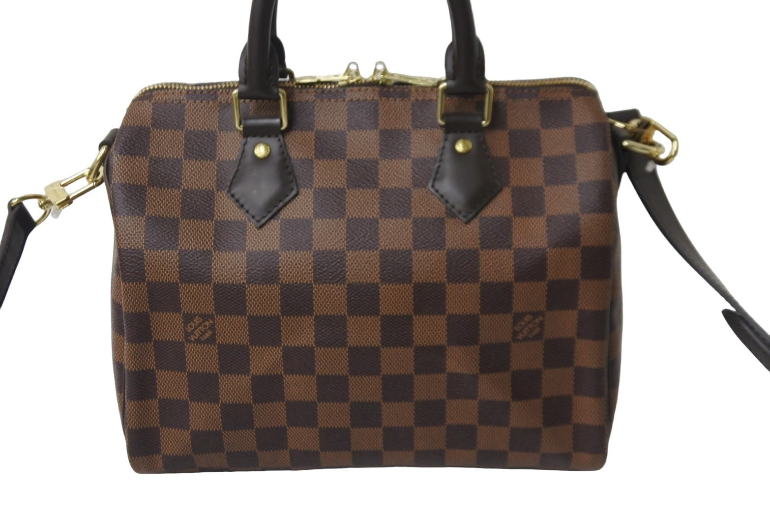 極美品 LOUIS VUITTON ルイヴィトン ハンドバッグ N41368 スピーディバンドリエール25 ダミエ エベヌ ゴールド金具 中古  54903 – Casanova Vintage