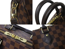 画像をギャラリービューアに読み込む, 極美品 LOUIS VUITTON ルイヴィトン ハンドバッグ N41368 スピーディバンドリエール25 ダミエ エベヌ ゴールド金具 中古 54903