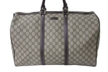 画像をギャラリービューアに読み込む, 極美品 GUCCI グッチ ボストンバッグ 206501 ベージュ GGスプリームキャンバス ゴールド金具 中古 54916