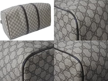 画像をギャラリービューアに読み込む, 極美品 GUCCI グッチ ボストンバッグ 206501 ベージュ GGスプリームキャンバス ゴールド金具 中古 54916