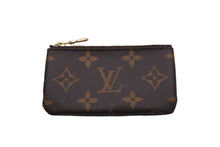 画像をギャラリービューアに読み込む, LOUIS VUITTON ルイヴィトン コインケース モノグラム ポシェット クレ M62650 ブラウン ゴールド金具 美品 中古 54918