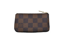 画像をギャラリービューアに読み込む, Louis Vuitton ルイヴィトン ポシェット クレ キー コインケース N62658 ダミエキャンバス ブラウン ゴールド 美品 中古 54925