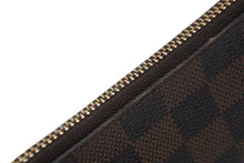 画像をギャラリービューアに読み込む, Louis Vuitton ルイヴィトン ポシェット クレ キー コインケース N62658 ダミエキャンバス ブラウン ゴールド 美品 中古 54925
