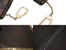 画像をギャラリービューアに読み込む, Louis Vuitton ルイヴィトン ポシェット クレ キー コインケース N62658 ダミエキャンバス ブラウン ゴールド 美品 中古 54925