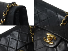 画像をギャラリービューアに読み込む, CHANEL シャネル ショルダーバッグ ミニマトラッセ ココマーク ブラック 1番台 ラムスキン ゴールド金具 美品 中古 54983