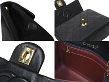 画像をギャラリービューアに読み込む, CHANEL シャネル ショルダーバッグ ミニマトラッセ ココマーク ブラック 1番台 ラムスキン ゴールド金具 美品 中古 54983