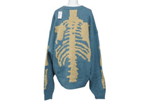 Load image into Gallery viewer, 新品未使用 KAPITAL キャピタル ニット 5G ウール BONEクルーセーター グリーン ウール サイズ3 K2211KN131 中古 55008