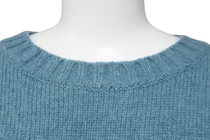 New and unused KAPITAL Capital Knit 5G Wool BONE Crew Sweater Green Wool Size 3 K2211KN131 Used 55008
