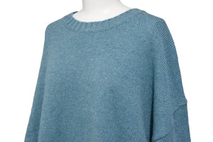 New and unused KAPITAL Capital Knit 5G Wool BONE Crew Sweater Green Wool Size 3 K2211KN131 Used 55008