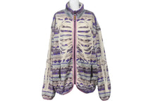 Load image into Gallery viewer, 新品未使用 KAPITAL キャピタル アシュランド ストライプ ボーン BONE フリース パープル サイズ5 K2210LLC110 中古 55009