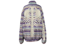 Load image into Gallery viewer, 新品未使用 KAPITAL キャピタル アシュランド ストライプ ボーン BONE フリース パープル サイズ5 K2210LLC110 中古 55009