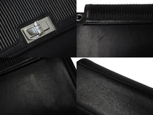画像をギャラリービューアに読み込む, CHANEL シャネル ショルダーバッグ 2.55 チェーンショルダー ブラック シルバー金具 7番台 美品 中古 55013