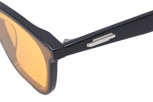 画像をギャラリービューアに読み込む, GENTLE MONSTER ジェントルモンスター サングラス メガネ 63◻︎17-149 プラスチック ブラック オレンジ シルバー 美品 中古 55024