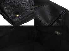 画像をギャラリービューアに読み込む, CHANEL シャネル ヴィンテージ ボストンバッグ キャビアスキン 旅行カバン 8番台 ブラック ゴールド金具 美品 中古 55040