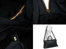 画像をギャラリービューアに読み込む, CHANEL シャネル ヴィンテージ ボストンバッグ キャビアスキン 旅行カバン 8番台 ブラック ゴールド金具 美品 中古 55040