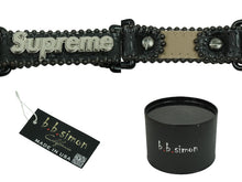 Load image into Gallery viewer, 極美品 Supreme × B.B. Simon シュプリーム ビービーサイモン スタッズドッグリーシュ ブラック リード A51SS22 OS 中古 55049