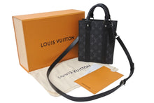 画像をギャラリービューアに読み込む, 新品同様 LOUIS VUITTON ルイヴィトン ショルダーハンドバッグ 2WAY サックプラMINI M46453 モノグラム ブラック 中古 55080