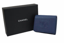 画像をギャラリービューアに読み込む, CHANEL シャネル 三つ折り財布 ウォレット 29番台 ココマーク グリーン グレインドカーフスキン シルバー金具 中古 55084