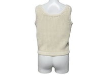 Load image into Gallery viewer, 極美品 HERMES エルメス マルジェラ期 デザイン ニット ベスト ホワイト マルチカラー トップス コットン サイズS 中古 55122