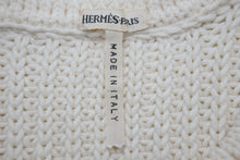 Load image into Gallery viewer, 極美品 HERMES エルメス マルジェラ期 デザイン ニット ベスト ホワイト マルチカラー トップス コットン サイズS 中古 55122
