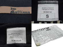 画像をギャラリービューアに読み込む, 極美品 JOHN GALLIANO ジョンガリアーノ 半袖Ｔシャツ トップス リボン刺繍 レース 3A12051197 コットン ブラック S 中古 55127