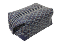 画像をギャラリービューアに読み込む, 未使用品 GOYARD ゴヤール BOEING25 ボーイング25 ポーチ クラッチバッグ セカンドバッグ PVC ネイビー シルバー金具 中古 55149