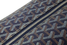 画像をギャラリービューアに読み込む, 未使用品 GOYARD ゴヤール BOEING25 ボーイング25 ポーチ クラッチバッグ セカンドバッグ PVC ネイビー シルバー金具 中古 55149