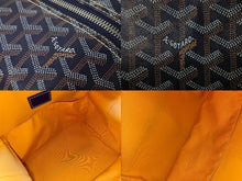 画像をギャラリービューアに読み込む, 未使用品 GOYARD ゴヤール BOEING25 ボーイング25 ポーチ クラッチバッグ セカンドバッグ PVC ネイビー シルバー金具 中古 55149