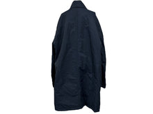Load image into Gallery viewer, 新品未使用 HERMES エルメス コート ジャケット PT9608 中綿 ネイビー ナイロン コットン シルバー金具 サイズ50 中古 55155