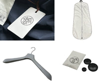 Load image into Gallery viewer, 新品未使用 HERMES エルメス コート ジャケット PT9608 中綿 ネイビー ナイロン コットン シルバー金具 サイズ50 中古 55155