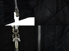 画像をギャラリービューアに読み込む, CHROME HEARTS × Matty Boy クロムハーツ マッティボーイ ナイロン キルティング ベスト ブラック 口 サイズL 美品 中古 55165
