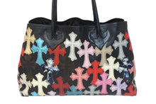 画像をギャラリービューアに読み込む, CHROME HEARTS クロムハーツ セメタリートートバッグ マルチカラー クロスパッチ TOTE W SNP ハンドバッグ 美品 中古 55194