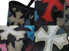 画像をギャラリービューアに読み込む, CHROME HEARTS クロムハーツ セメタリートートバッグ マルチカラー クロスパッチ TOTE W SNP ハンドバッグ 美品 中古 55194